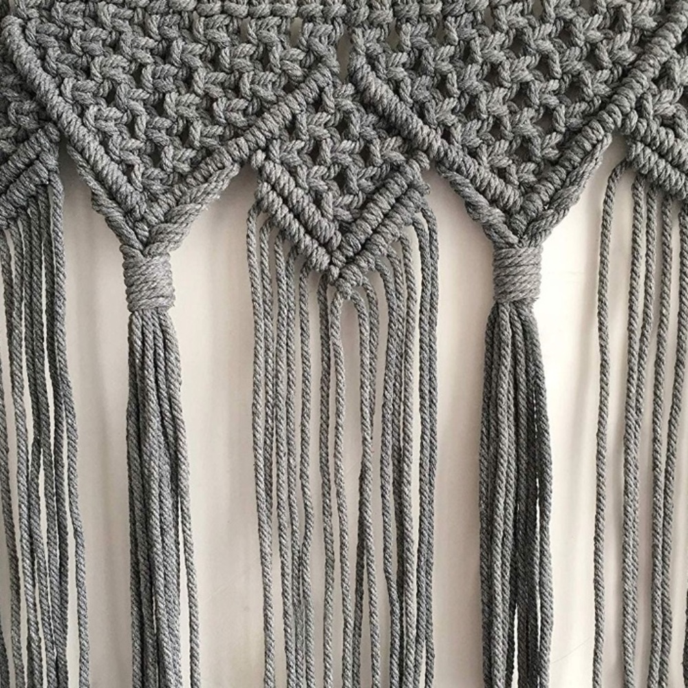 Smoke Charcoal Macrame Bunting/Banner🕸 Halloween - Picture 4 of 4